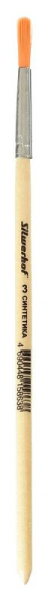 Кисть Silwerhof 981144 худож. синтетика круг. №3 дерев.лакир.ручка