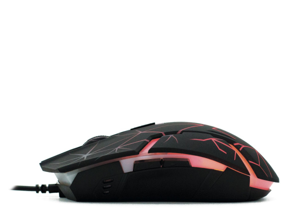 Мышь Оклик 701G черный оптическая 3600dpi USB для ноутбука 6but (1884623)