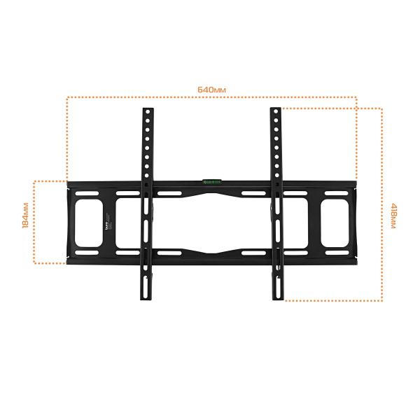 Кронштейн для телевизора Buro FX2S черный 40"-90" макс.55кг настенный фиксированный