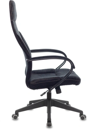 Кресло руководителя Бюрократ CH-608Fabric черный Light-20 крестов. пластик