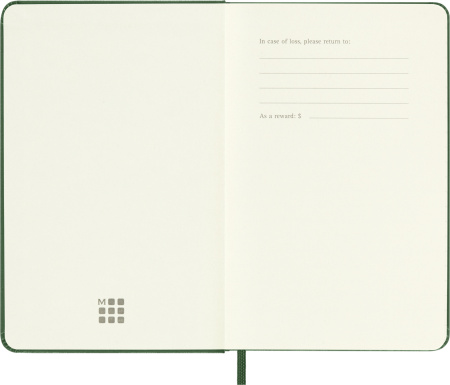 Блокнот Moleskine CLASSIC MM710K15 Pocket 90x140мм 192стр. линейка твердая обложка зеленый
