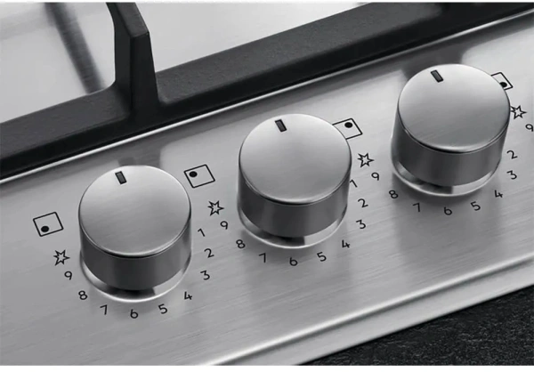 Газовая варочная поверхность AEG HGB64420SM нержавеющая сталь