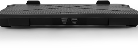 Подставка для ноутбука Buro BU-LCP150-B212 15" 335x265x22мм 74.35дБ 1xUSB 2x 140ммFAN 480г металлическая сетка/пластик черный