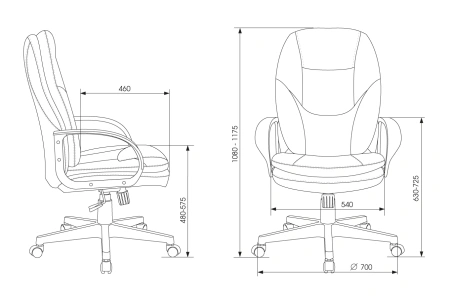 Кресло руководителя Бюрократ CH-868LT Fabric серый 38-417 крестов. пластик