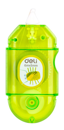 Лента коррект. Deli EH350 6мх5мм ассорти корпус белый блистер