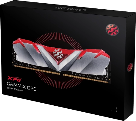 Память DDR4 2x8GB 3200MHz A-Data AX4U32008G16A-DR30 XPG Gammix D30 RTL PC4-25600 CL16 DIMM 288-pin 1.35В kit с радиатором Ret