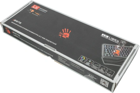 Клавиатура A4Tech Bloody B975 механическая черный USB Multimedia for gamer LED (подставка для запястий)