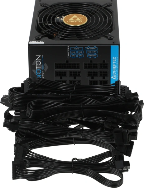 Блок питания Chieftec ATX 1000W Proton BDF-1000C 80+ bronze (24+4+4pin) APFC 140mm fan 9xSATA Cab Manag RTL