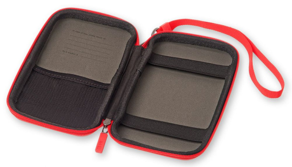Чехол для путешествий Moleskine Journey Pouch SMALL 70х110x30мм (в компл.:ремешок на запястье) красный блистер