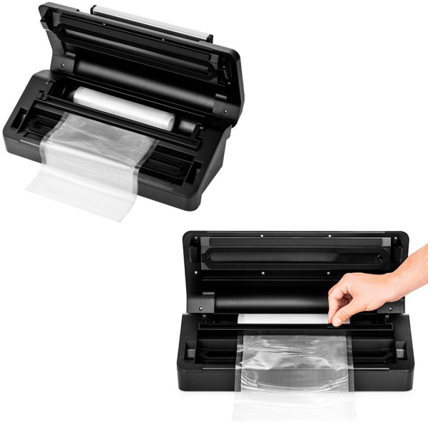 Вакуумный упаковщик Kitfort КТ-1532 130Вт черный/серебристый