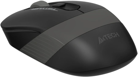 Мышь A4Tech Fstyler FG10S черный/серый оптическая (2000dpi) silent беспроводная USB для ноутбука (4but)