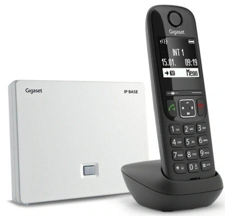 Телефон IP Gigaset AS690IP BASE RUS черный (S30852-H3124-R101)