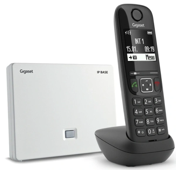 Телефон IP Gigaset AS690IP BASE RUS черный (S30852-H3124-R101)