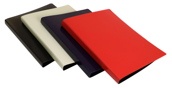 Папка метал.пруж.скоросш. Бюрократ DeLuxe DL07PBBERRY A4 пластик 0.7мм кор.27мм черничный