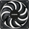 Вентилятор для корпуса Digma DFAN-120-9 120х120x25 черный 3-pin 4-pin (Molex) 23дБ Ret