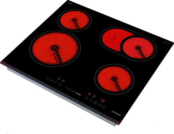 Варочная поверхность Hyundai HHE 6672 BG черный