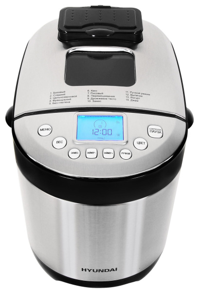 Хлебопечь Hyundai HYBM-4081 550Вт черный/серебристый