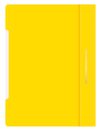 Папка-скоросшиватель Бюрократ Люкс -PSL20YEL A4 прозрач.верх.лист пластик желтый 0.14/0.18