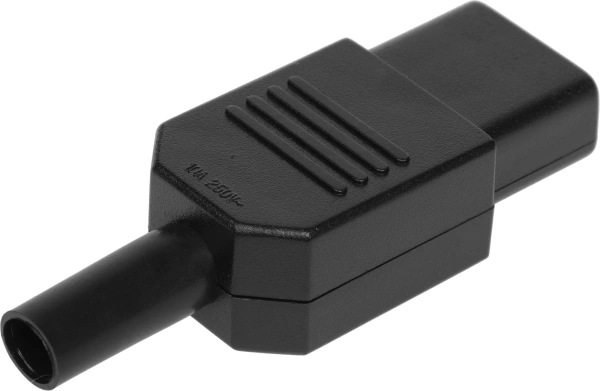 Вилка Lanmaster LAN-IEC-320-C13 (упак.:1шт) 1м черный