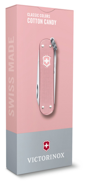 Нож перочинный Victorinox Classic Cotton Candy (0.6221.252G) 58мм 5функц. карт.коробка