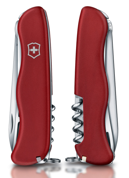 Нож перочинный Victorinox Cheese Master (0.8313.W) 111мм 8функц. красный карт.коробка