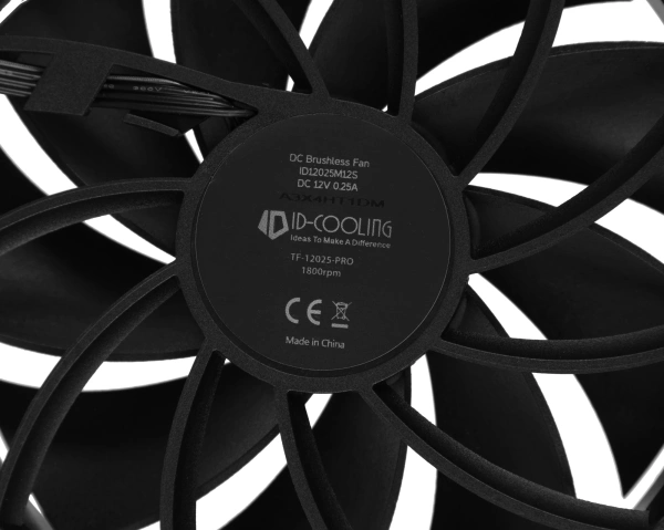Вентилятор ID-Cooling TF-12025-Pro 120x120x25 4-pin 15.2-35.2dB 150gr Ret