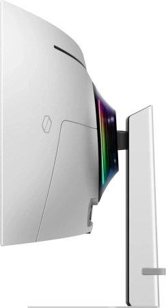 Монитор Samsung 49" Odyssey OLED G9 S49DG932SIXCI серебристый OLED LED 32:9 HDMI матовая HAS 250cd 178гр/178гр 5120x1440 240Hz FreeSync Premium Pro DP USB 12.9кг