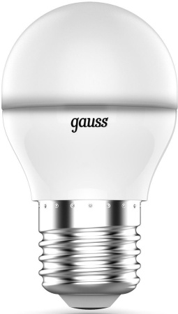 Лампа светодиодная Gauss 105102406 6Вт цок.:G45 шар 175B св.свеч.RGB (упак.:1шт)