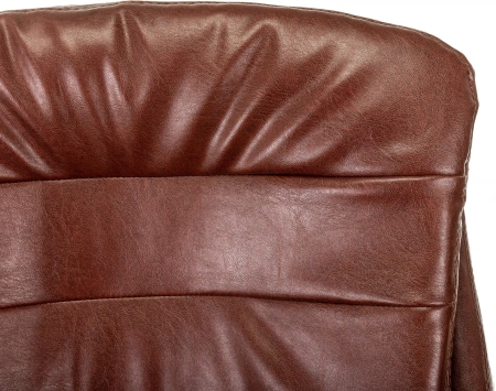 Кресло руководителя Бюрократ T-9950MSG-F коричневый эко.кожа крестов. пластик подст.для ног