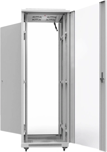 Шкаф серверный Rexant Pro (04-2306) напольный 42U 600x800мм пер.дв.стекл металл 800кг серый 720мм 102кг 2055мм IP20 сталь