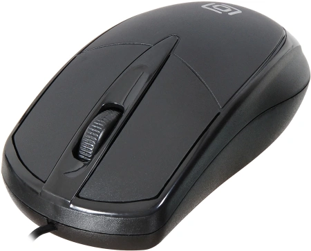 Мышь Оклик 125M черный оптическая (1200dpi) USB (3but)