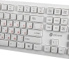 Клавиатура Оклик 505M белый USB slim