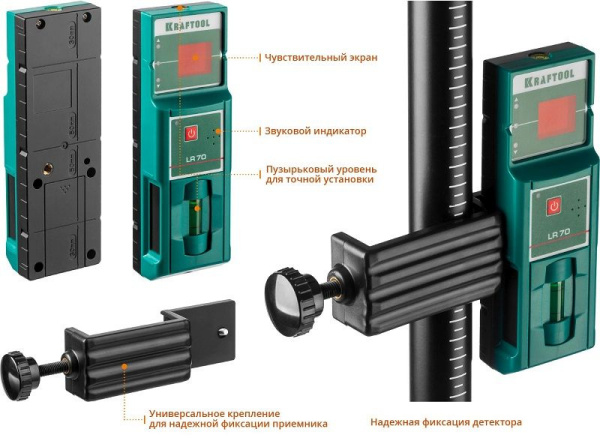 Нивелир лазерн. Kraftool 34640-4 цв.луч. красный