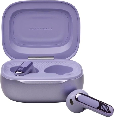 Гарнитура вкладыши JBL Live Flex 3 пурпурный беспроводные bluetooth в ушной раковине (JBLLIVEFLEX3PUR)
