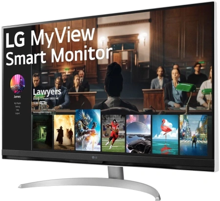 Монитор LG 31.5" MateView 32SQ700S-W белый VA LED 16:9 HDMI M/M матовая 250cd 178гр/178гр 3840x2160 60Hz UHD USB 6.5кг