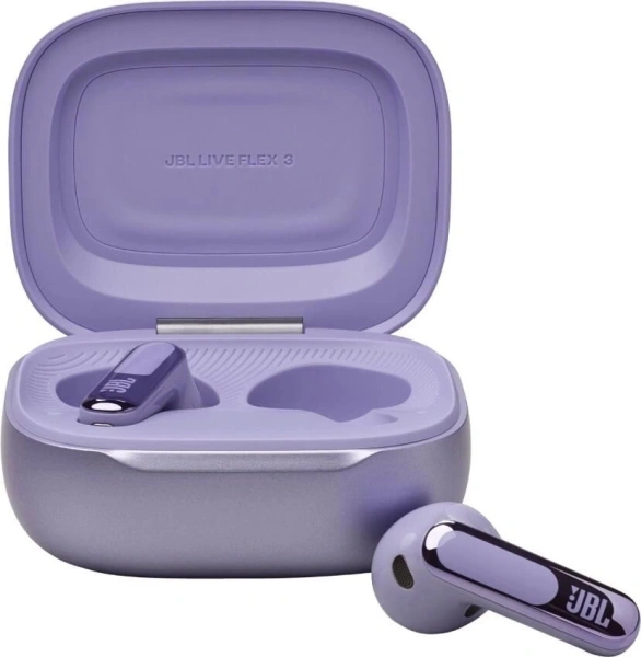Гарнитура вкладыши JBL Live Flex 3 пурпурный беспроводные bluetooth в ушной раковине (JBLLIVEFLEX3PUR)