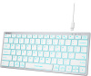 Клавиатура A4Tech Fstyler FX61 белый USB slim LED (FX61 WHITE)