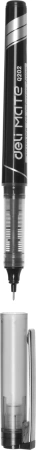Ручка роллер Deli Mate (EQ20220) d=0.5мм черн. черн. сменный стержень стреловидный пиш. наконечник линия 0.35мм резин. манжета