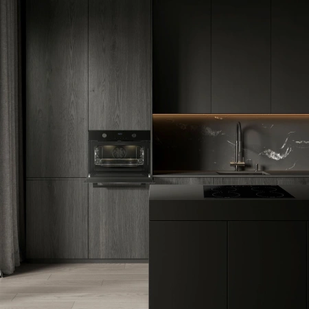 Духовой шкаф Электрический Weissgauff OE 4551 DB Black Edition черный