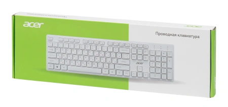 Клавиатура Acer OKW123 белый USB (ZL.KBDEE.00D)
