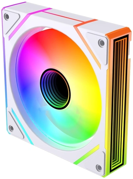 Вентилятор для корпуса Bloody BD-CF120ARGB2 LCD ARGB 120х120x25 белый 4-pin 26дБ (упак.:1шт) (BD-CF120ARGB2-WH) Ret