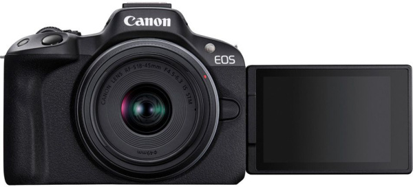 Фотоаппарат Canon EOS R50 черный 24.2Mpix 2.95" 4K WiFi RF-S 18-45mm IS STM LP-E6NH