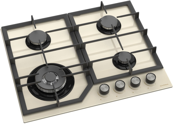 Газовая варочная поверхность Darina ER4 BGC 341 08 Bg стекло бежевый