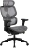 Кресло Cactus CS-MC555-GY черный/серый сетка
