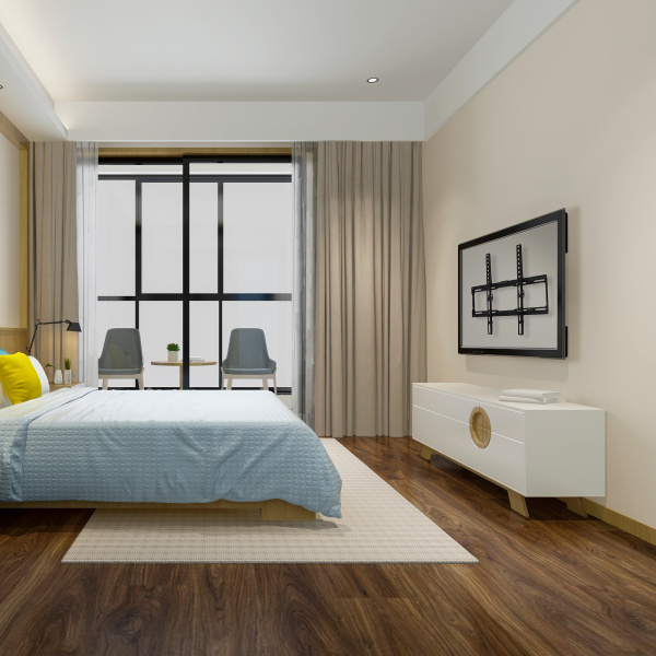 Кронштейн для телевизора Buro FX0S черный 22"-65" макс.35кг настенный фиксированный