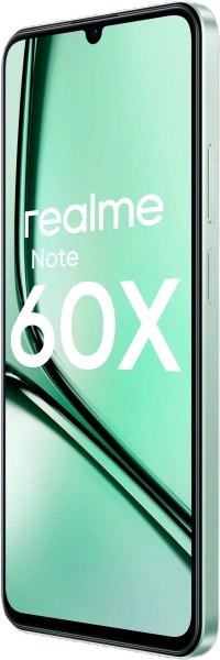 Смартфон Realme RMX3938 Note 60х 64Gb 3Gb зеленый моноблок 3G 4G 2Sim 6.74" 720x1600 Android 14 8Mpix 802.11 a/b/g/n/ac GPS GSM900/1800 GSM1900 TouchSc A-GPS microSD