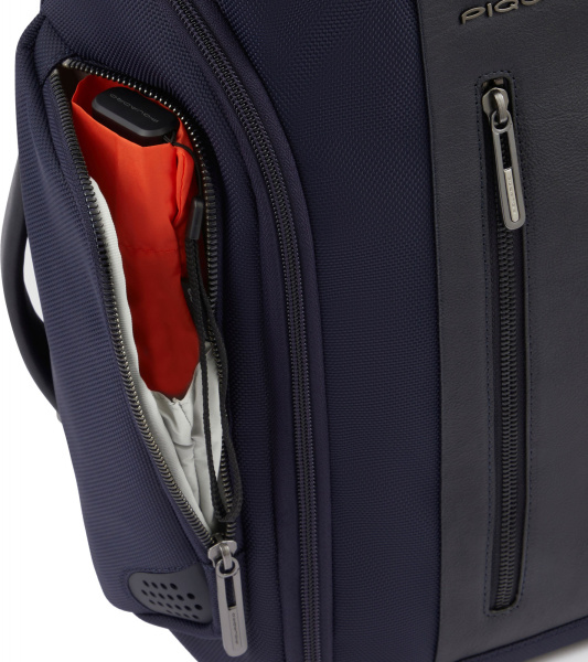 Сумка дорожная Piquadro Brief2 BV6154BR2/BLU синий нейлон/натур.кожа