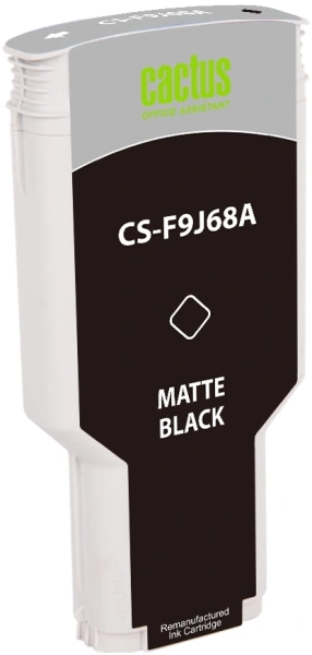 Картридж струйный Cactus CS-F9J68A 728XXL черный матовый (300мл) для HP DJ T730/T830