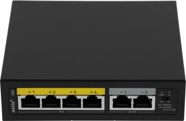 Коммутатор Netis P106C 6x100Mb 4PoE+ 58W неуправляемый