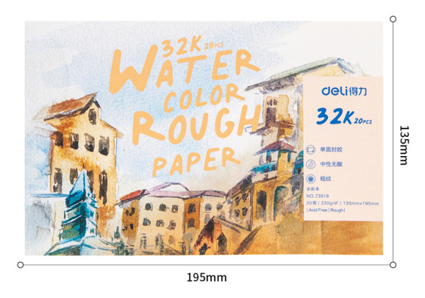 Альбом для рисования Deli 73918 20л. 135х195мм